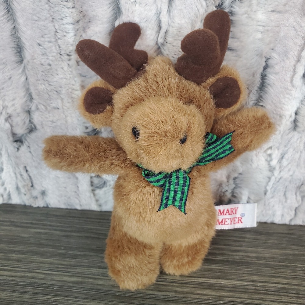 Mary Meyer Tippy Toes Finger Puppet 1994 Ruckus The Moose Stuffed Plush 7"